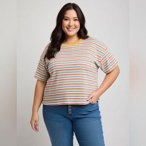 Colorful Striped Women's Top